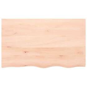 vidaXL Hyllplan 100x60x2 cm obehandlad massiv ek 363569