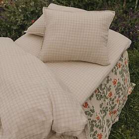 Garbo & Friends Gingham Sky Blue Muslin Sheet Set