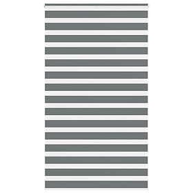 vidaXL Rullgardin zebra mörkgrå 125x230 cm tyg bredd 120,9cm polyester
