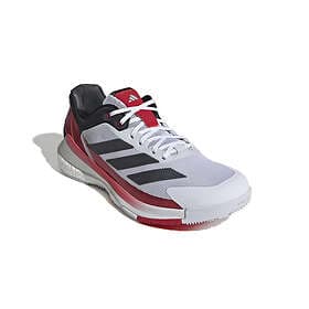 Adidas Men's Crazyquick Boost Padel Shoes Cloud White/Core Black/Lucid Red UK