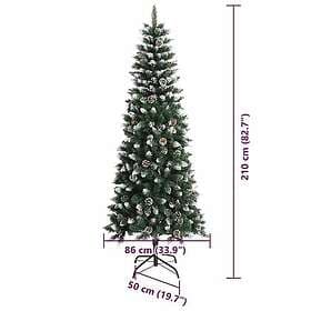 vidaXL Artificial Tree Green 210cm