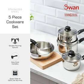 Swan Townhouse Cookware Set 5 pcs