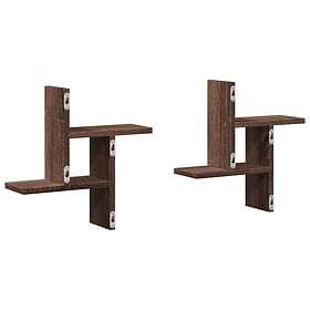 vidaXL Wall Shelves 38x12x38cm (2-pack)