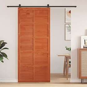 vidaXL Sliding Door Solid Pine Wood 90 x 208 cm 3381143