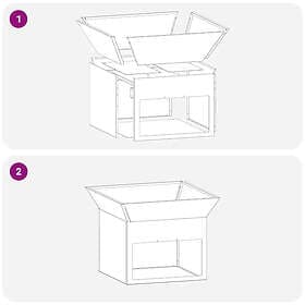 vidaXL Fire Pit 50x50x40cm 874581