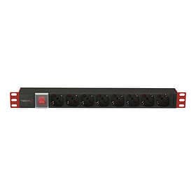 Techly I-CASE STRIP-81UD 8-Way Power Strip 3m
