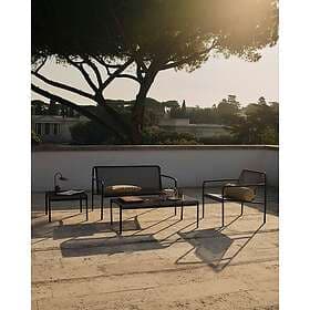 Ferm Living Dapple Lounge Sofa dark chocolate perforated steel