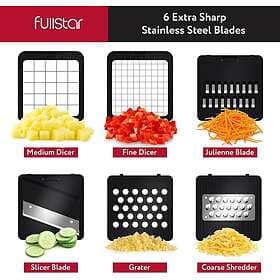 Fullstar 6-in-1 Mandoline Slicer White FSCH0101