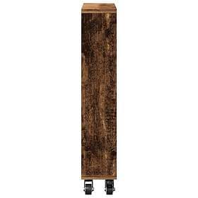 vidaXL Narrow Trolley Aged Wood 48x13x68 cm Engineered Wood