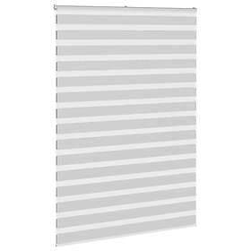 vidaXL Rullgardin zebra ljusgrå 160x200 cm tyg bredd 155,9cm polyester
