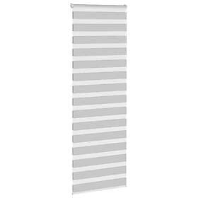 vidaXL Rullgardin zebra ljusgrå 70x230 cm tyg bredd 65,9 cm polyester