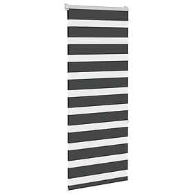 vidaXL Rullgardin zebra svart 65x150 cm tyg bredd 60,9 cm polyester