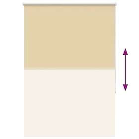 vidaXL Rullegardin lystette 105x130 cm stoff bredde 100,7 cm polyester 4010713