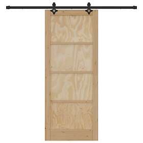 vidaXL Sliding Door with Hardware Set 'ORKDAL'Solid Wood Pine