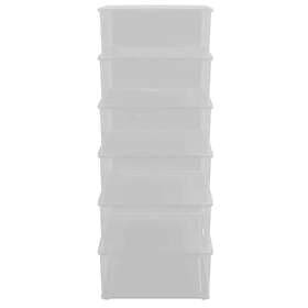 vidaXL 25L Storage Box 6-pack