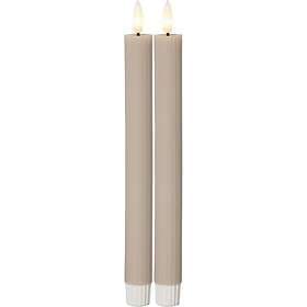 Star Trading Flamme Stripe LED Dinner Candle 25cm 2-pack