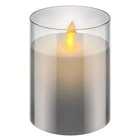 Goobay 60370 LED real wax candle in glass 10cm (with timer)