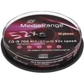 MediaRange CD-R 700MB 52x 10-pack Cakebox