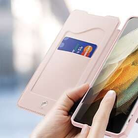 Dux Ducis Skin X Plånboksfodral Samsung Galaxy S21 Ultra 5G Rosa