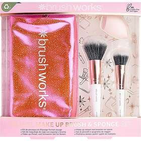 Brushworks Travel Makeup Brush & Sponge Set