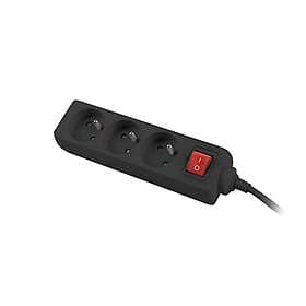 Lanberg PS1-03E-0300-BK Flerkoplingslist inngang: CEE 7/7 utgangskontakter: 3 (C