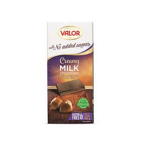 Valor Milk Chocolate with Hazelnut Cream without Added Sugar 100g