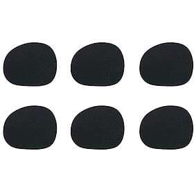 Aida Raw Coasters 6-pack Black Buffalo Leather
