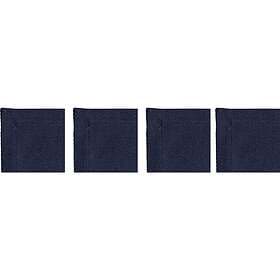 DIYTI Plain Coasters 10x10 cm 4-pack Navy Blue Polyester