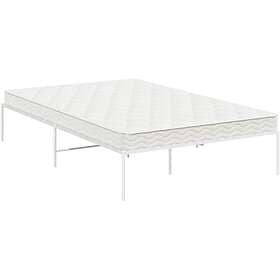 vidaXL Bed Frame vit 206x126x31 cm stål