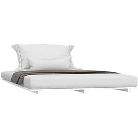 vidaXL Bed Frame vit 140x200 cm massiv furu