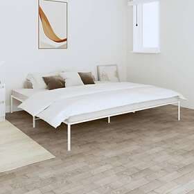 vidaXL Bed Frame metall vit 180x200 cm