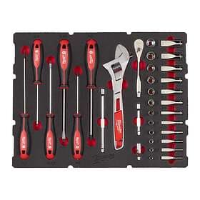 Milwaukee 4932480717 Hylsnyckel 1/4", 35 delar