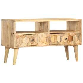 vidaXL TV Cabinet 90x30x50 cm Solid Mango Wood