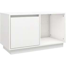 vidaXL TV Cabinet White 74x35x44 cm Solid Wood Pine
