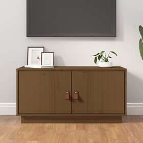 vidaXL TV Cabinet Honey Brown 80x34x40 cm Solid Wood Pine