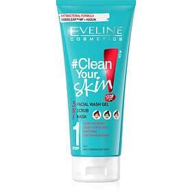 Eveline Cosmetics Clean Your Skin 3in1 Facial Wash Gel+Scrub+Mask 200ml