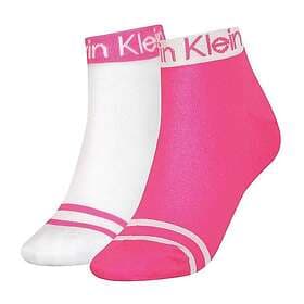 Calvin Klein 2-pack Logo Welt Quarter Socks