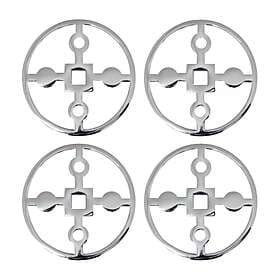 Hilke Collection Anima Gemella coasters 4-pack Förnicklad mässing