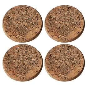 Formgatan Cork coasters 4-pack Natural