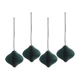 Scandi Living Onion Christmas Ornament 4-pack