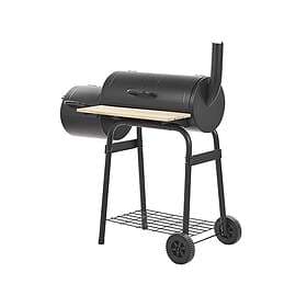 Beliani Charcoal Bbq Grill And Smoker Black Satah