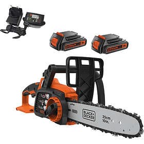 Black & Decker GKC1825L 18v Cordless Chainsaw 250mm 2 x 2ah Li-ion Charger
