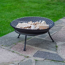 LIVING URBN Cast Iron Fire Bowl Garden Barbecue Log Coal Pit Black