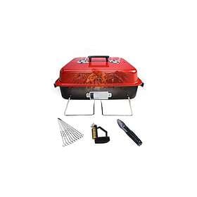 Patio HIKPEED Portable Charcoal Grill with Lid Outdoor Cooking,BBQ Folding Table
