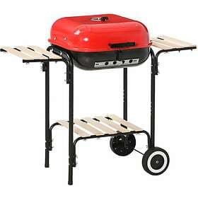 Outsunny Portable Charcoal Steel Grill for BBQ Camping Picnic Garden Black