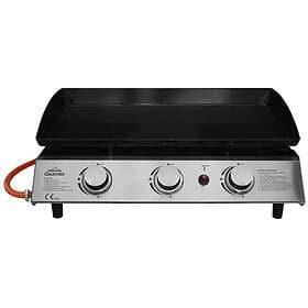 dellonda 3 Burner Portable Gas Plancha Grill BBQ Griddle with Piezo Ignition, St