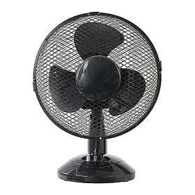 Pro-Elec 9" Desk Fan Black, Two Speeds Oscillating Table Top Cool Air