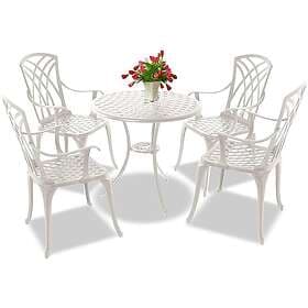 Centurion Supports OSHOWA Luxurious Garden & Patio Table 4 Large Chairs with Arm