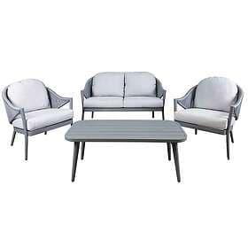 dellonda Echo 4 Piece Aluminium Outdoor Sofa Set DG59