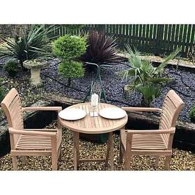 Leisure Chelsea Home And Teak Garden Furniture Bistro Set Red